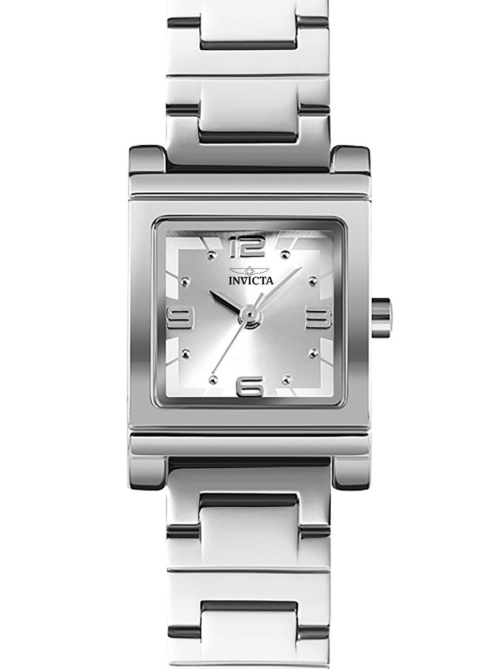 Invicta 70242 Angel Lady 21mm Silver Tone Case Silver Metal Dial Silver Band New